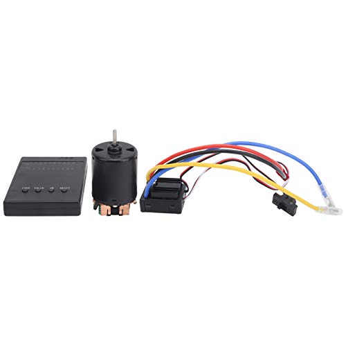 Brushed 80A ESC Program Board Set for 1/8 1/10 RC Car, Excellent Heat Dissipation, Low Voltage Protection for Car Enthusiasts with Remote Control