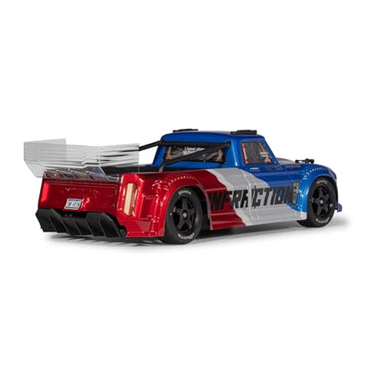 ARRMA RC Truck 1/8 Infraction 223S DSC 4X4 RTR Brushless All-Road Street Bash (Lipo Battery and Charger Not Included), Blue/Red, ARA4315V4T1 - color: Blue/Red
