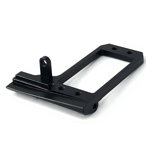 BTA Servo Mount for 1/10 RC Crawler F10 Portal Axle, CNC Aluminum Behind-Axle Front Servo Mount, Low CG Design (Black)