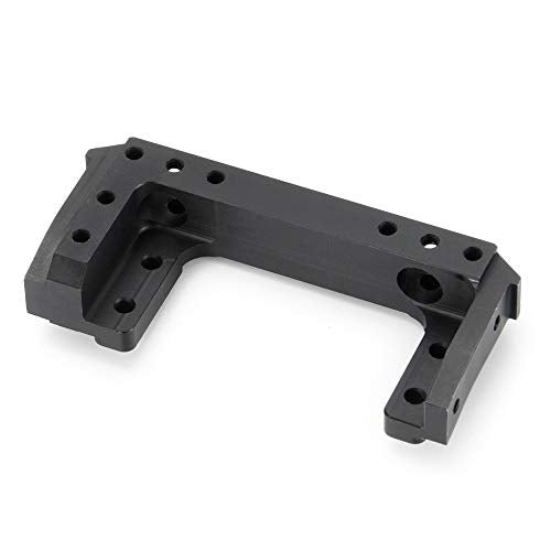 Metal Front Plate Bumper Mount for AXIAL SCX10 II 90046 1/10 RC Crawler Car (Black) - color: Black