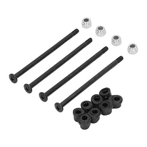 RC Screw Kit, High Precision Steel Components for RC Crawler Upgrades, Steel RC Crawler Parts, Durable Screws, Nuts, Shaft Sleeves for 144010 144002 124016 124017 Cars Repair and Performance