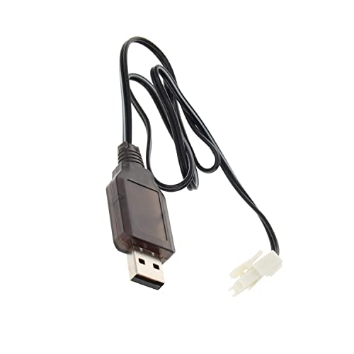 Heyiarbeit EL-2P Reverse USB Charging Cable for RC Car 7.2V 250mA Ni-MH Ni-CD Battery - size: EL-2P 1Pcs
