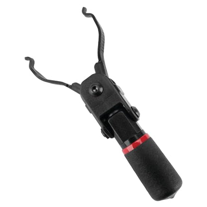Performance Tool W83116 Multi Angle Quick Connector Clip Tool | Automotive fuel line and electrical connector removal. Spring loaded jaws. 90 degree flexing cushion grip
