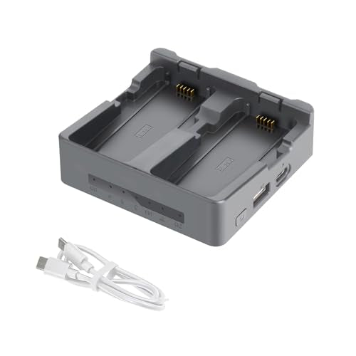 Battery Charger for DJI Neo 2 Drone Battery Charging Hub Two Way Channel Charger (Grey)