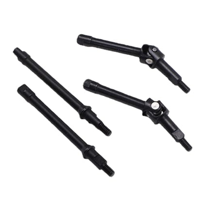 Rengue RC Steel Drive Shafts CVD Axle Set for SCX30 1 30 Crawlers Black Metal Front Rear Replacement Smooth Steering Direct Fit for Trail Rock Indoor RC Hobbyists
