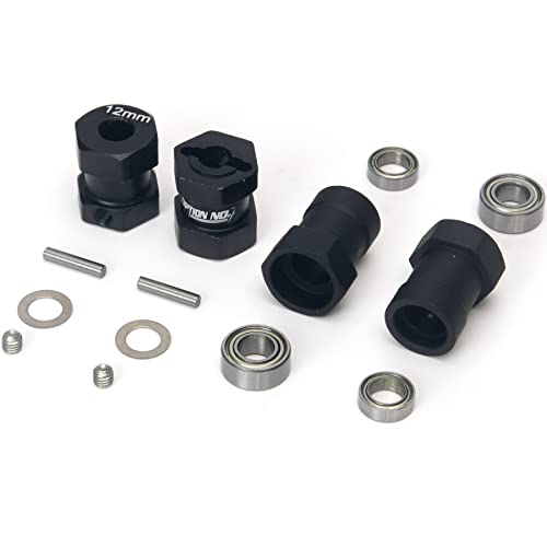 RC Car 1/10 Aluminum 12mm Hex Adapter Wheels Rims Combiner for Tamiya CW-01 Chassis Lunchbox ORV Monster Beetle Upgrade Parts