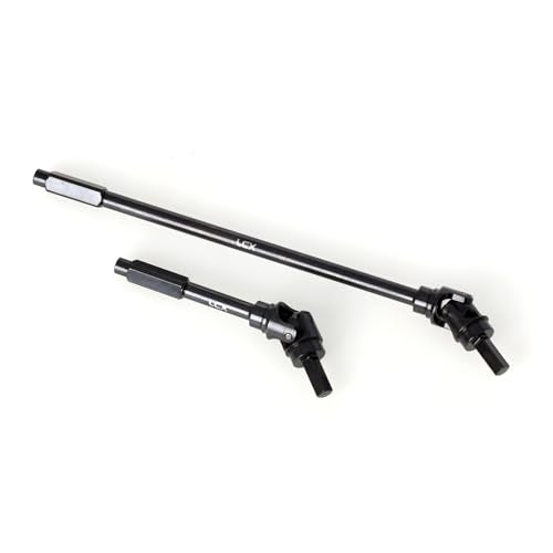 LCX Racing 1/8 RC Crawler Hard Steel Heavy Duty AF16P Front Rear Axle Internal CVD Drive Shaft Set for RC Crawler Car Axial AXP8 Gilamon 2.2, Upgrades Parts Accessories (Front Axle Shaft)