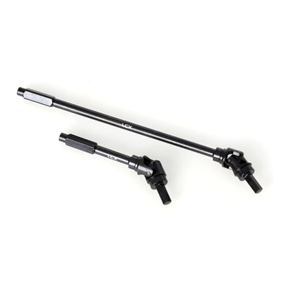 LCX Racing 1/8 RC Crawler Hard Steel Heavy Duty AF16P Front Rear Axle Internal CVD Drive Shaft Set for RC Crawler Car Axial AXP8 Gilamon 2.2, Upgrades Parts Accessories (Front Axle Shaft)
