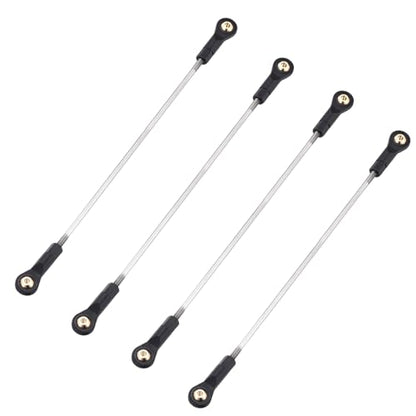 MECCANIXITY 4Pcs Adjustable Turnbuckles Camber Links, 184-194mm Turnbuckle Rod Steering Servo Linkage with M3 Ball Head Rod Ends for RC Car Replace Parts DIY - size: 184-194mm
