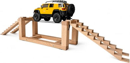 Tight Rope Drive Challenge RC Crawler Truck Stairs & Rope Bridge Obstacle 1/24 1/18 Scale RC Course Track（NO Truck Included）