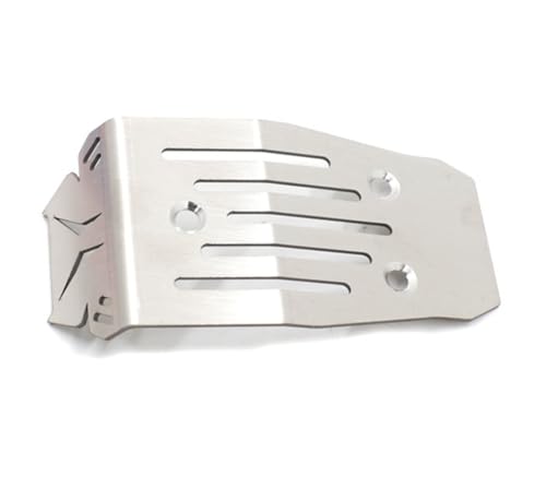 Steel Chassis Armor Front Rear Protector Skid Plate for Arrma 1/10 Vorteks 4x4 3S Blx 4WD Big Rock RC Car Upgrade Parts(Silver