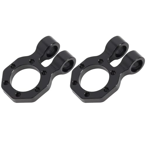Compatible with SCX10 for PRO for Element for Power for Wagon for Comp DIY Modular Shackle Fits 4.5mm Tube Bumper 1/10 RC Rigs Crawler RC Car Accessories(Black,2PCS) - color: Black, size: 2PCS