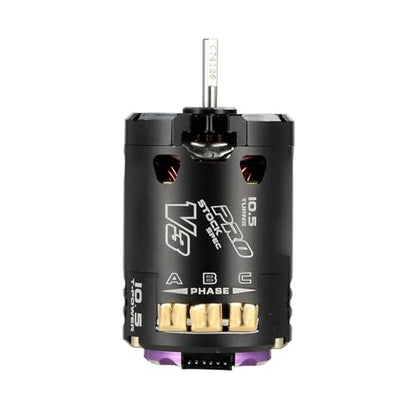 HUIOP 540 10.5T Brushless Motor, Rocket V3 540 10.5T Sensored Brushless SPEC Motor Black for 1/10 RC Racing Car Truck