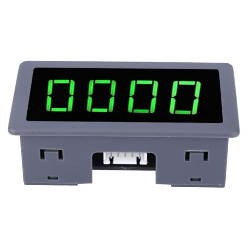 Digital Tachometer for Motor Speed Measurement, Hall Effect Sensor RPM Meter with LED Display, DC 8-24V Range 10-9000