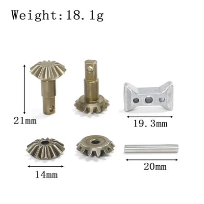 for Traxxas for Slash 4x4 for Stampede for Rustler for Hoss HQ727 Gears 6882X Metal Differential Gear Set Output Gears RC Car Repair Kit