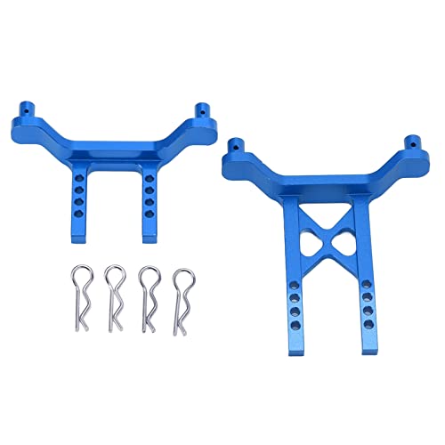 Keenso Aluminum Alloy Front Rear Body Mounts, Shell Post for LaTrax Teton 1/18 RC Car Upgrade Parts (Blue) - color: Blue