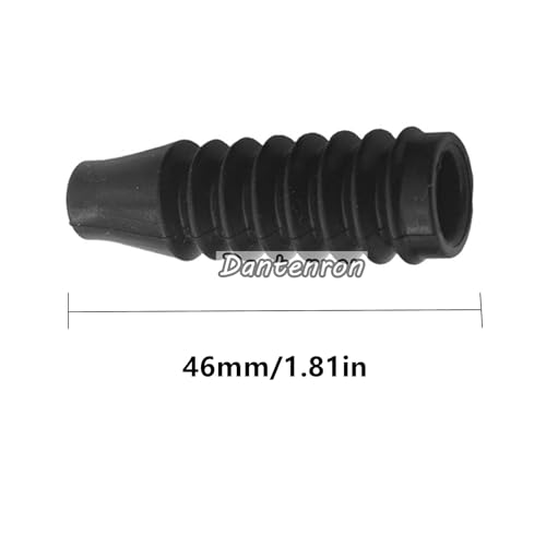 4Pcs 1:8 RC Absorber Rubber Cover Shock Damper Absorption Cover Dust-Proof Boot for 1/8 RC Off-Road Monster Short-Course Truck Kyosho TRX4 Hobao HPI HSP Upgrade Parts (46mm) - size: 46mm