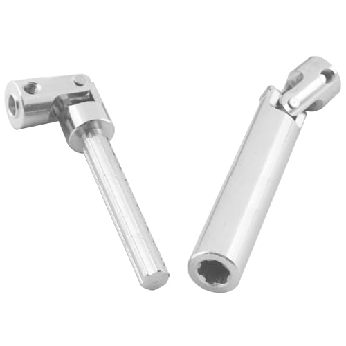 2Pcs Vgoohobby Metal Centre Transmission Shaft Drive Shaft Dogbone Compatible with Axial SCX10 SCX0016 Tamiya CC01 RC4WD D90 90028 1/10 RC Rock Crawlers Car (110mm-155mm) - size: 110mm-155mm