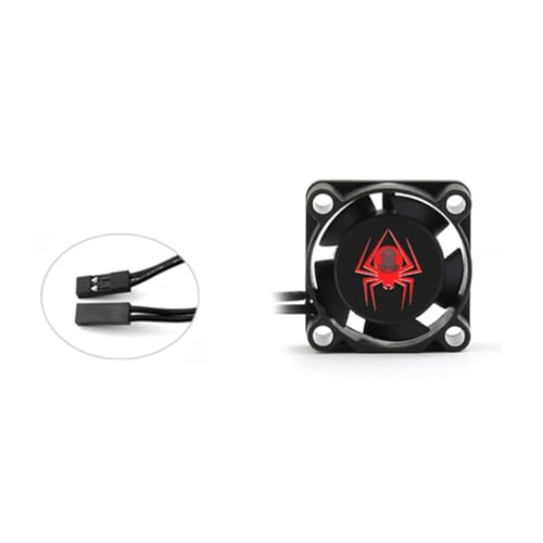 RC Car Motor Cooling Fan 25mm 30mm 35mm 40mm 50mm High Speed Heatsink 28000RPM ESC Fans for 1/8 1/10 1/12 1/16 Scale Truck Off Road Crawler Car 540 550 Brushless OR Brushed Motors (25MM) - size: 25MM