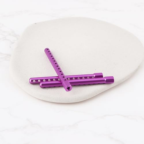 OTOTEC 8pcs Road Racing Cars Body Posts Aluminum 102037 Fits RC 1:10 Road Racing Cars Upgrade Purple - color: Purple