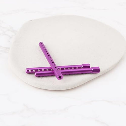 OTOTEC 8pcs Road Racing Cars Body Posts Aluminum 102037 Fits RC 1:10 Road Racing Cars Upgrade Purple - color: Purple