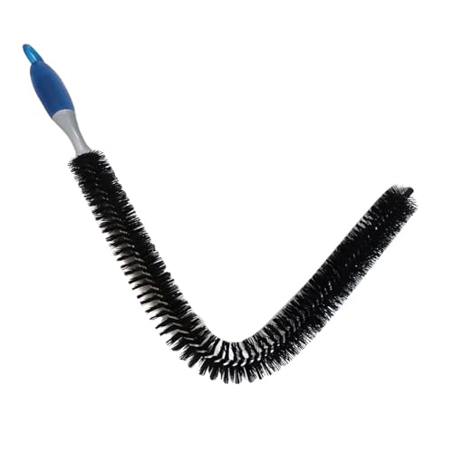 Long Handle Car Engine Cleaning Brush, Hard Bristle Automotive Wash Brushes, Flexible Bendable Vehicle Detailing Brush for Car Radiator Dryer Vent, Engine Oil Residue (1PC) - size: 1PC