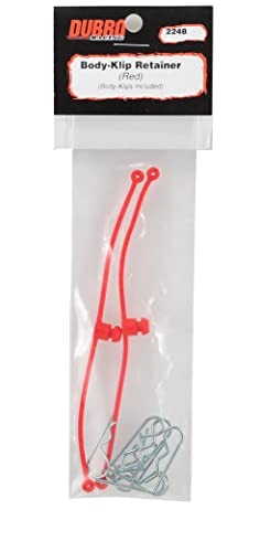 Du-Bro 2248 Red Body Klip Retainer (2-Pack) - color: Red