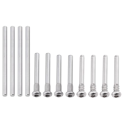 HobbyPark Complete Suspension Pin Set Screw Pins for 1/10 Traxxas Slash 4x4 Short Course Truck RC Car, Replacement of Parts 6834 (12-Pack)