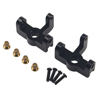 ShareGoo RC Steering Knuckle Kit Hub Carrier C Hub Carriers Rear Axle Carrier Compatible with WLtoys 144001 1/14 RC Car Buggy Upgrade Parts,Black