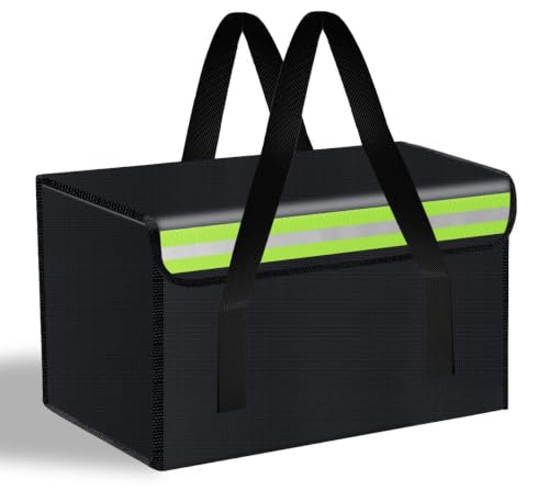 30*20*20cm Lipo Safe Bag Fireproof Bag for Lipo Battery Pack Storage Charging Transport,Home Office Travel Fireproof Safe Storage for Cash Valuables Jewelry Passport Power bank Lipo Battery - size: 300*200*200mm