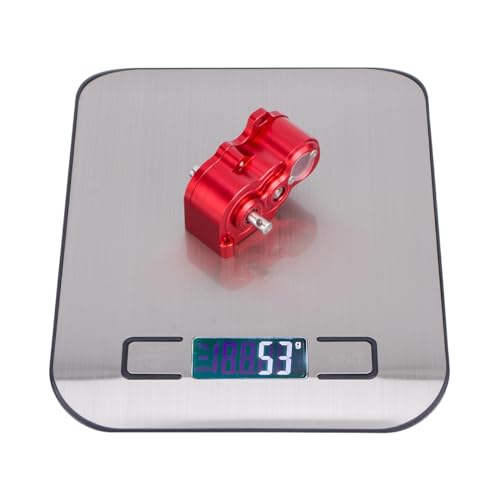 SCX10 TRX4 Gearbox,LCG Crawler R2 Metal Transmission Low Center of Gravity Gearbox for 1/10 RC Car SCX10 TRX4 RC4WD Capra Axle DIY Chassis(Red) - color: Red