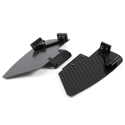 1/10 Carbon LCG Chassis Kit with Molded Bed Sliders Delrin Skid Plate Dual Servo Mount for SCX10 AR44 AR45 Capra F9 TRX4 Axle Gspeed V4 Chassis GS-FS Chassis G-Shot Chassis (Sliders) - color: Sliders