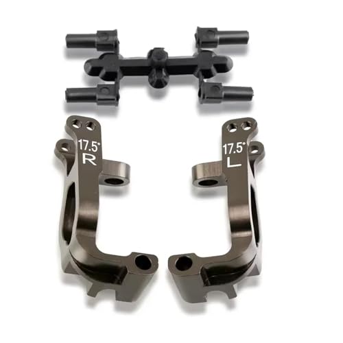 RC Accessory Compatible with Kyosho for MP9 MP10 1/8 RC Car Upgrade Parts Accessories 2pcs Metal 17.5 Degrees C-Hub Carrier Caster Block IFW474