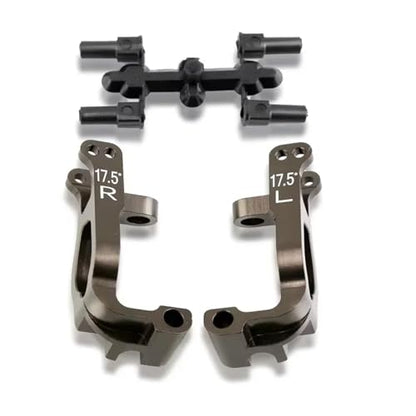 RC Accessory Compatible with Kyosho for MP9 MP10 1/8 RC Car Upgrade Parts Accessories 2pcs Metal 17.5 Degrees C-Hub Carrier Caster Block IFW474