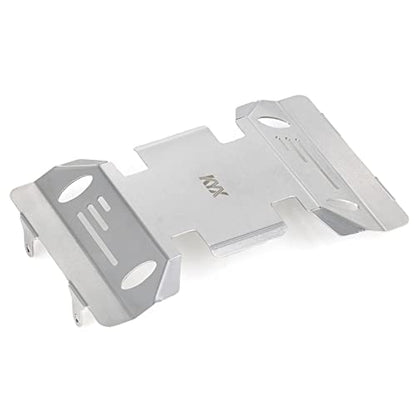 KYX Racing Stainless Steel Skid Plate Protector Chassis Guard Axle Guard for 1/6 RC Crawler Car Axial SCX6 AXI05000