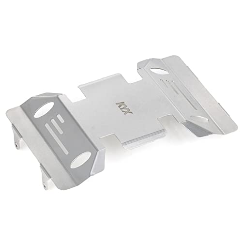 KYX Racing Stainless Steel Skid Plate Protector Chassis Guard Axle Guard for 1/6 RC Crawler Car Axial SCX6 AXI05000