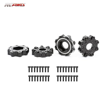 RCAWD for Pro-Line 1/8 8x32 to 17mm Zero Offset Aluminum Wheel Hex Adapters Upgrades Parts #PRO635600 - size: 17mm ZERO Offset