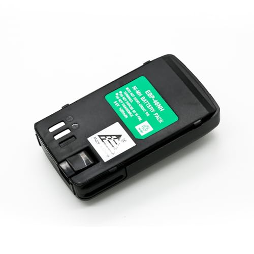 ExpertPower® 9.6V 1000mAh NiMH Replacement Battery for Alinco EBP-46 / EBP-46N, Compatible with DJ-V5 & DJ-V5TH Two-Way Radios – Black - size: EBP-46