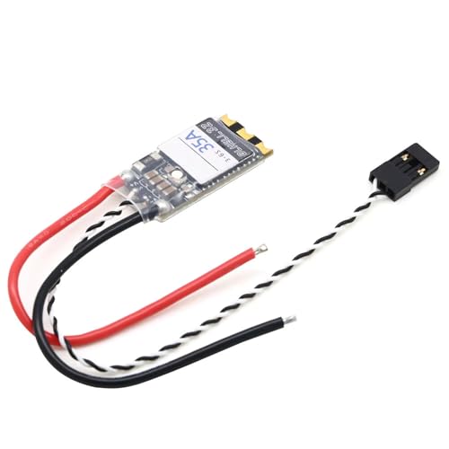 BLHeli_32bit AM32 35A Brushless ESC 35amp 3S-6S Dshot1200 Built-in Current Meter Sensor for RC Models Quadcopter (35A) - size: 35A