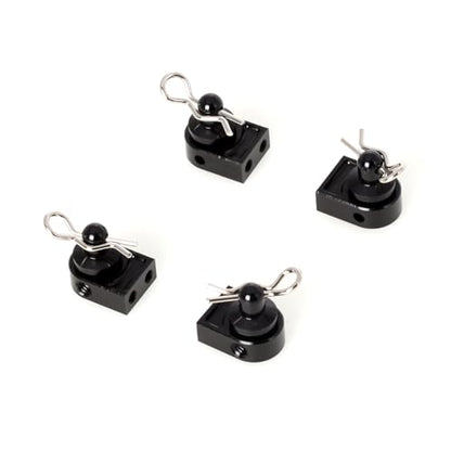LCX Racing 1/10th RC Crawler Car Aluminum Body Post w/Clip Body Mount for Axial SCX10 PRO, Upgrades Parts Accessories