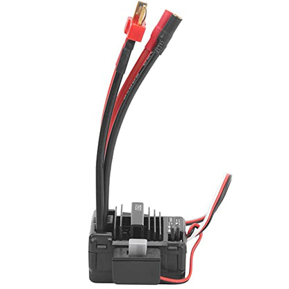 3 - Slot 550 Brushed Motor with 80A ESC Replacement Set, 30T High - Torque RC Motor for 1/10 1/12 Crawler, Includes Silicone Wires and Manual for Remote Control Car