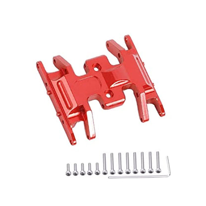 Aluminum Alloy Skid Plate for 1/24 Axial SCX24 RC Crawler Car Upgrades Transmissions Center Gearbox Protective Plate (Red) - color: Red