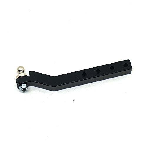 1/10th RC Metal Trailer Hitch Tow Hook Bumper CNC Aluminum Trailer Tow Trailer Drop Hitch Receiver Upgrades Parts Compatible with Axial SCX10 II 90046 1/10 RC Crawler Car