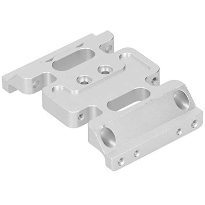 313mm Wheelbase Gearbox Chassis Frame, 1/10 RC Car Metal Upgrade Accessory, Aluminum Alloy Lightweight Base Support Plate with Anodized Finish for Remote Control Vehicles (Silver) - color: Silver