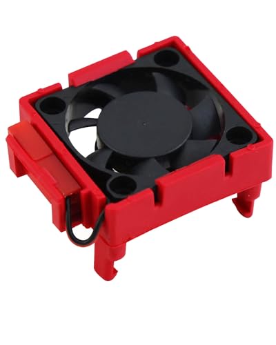 VXL-3s ESC Motor Cooling Fan Upgrades Part for 1/10 Slash/Rustler/Stampede VXL 4X4 2WD,High Velocity Fan Heatsink Hops Up,Replace #3340,Red - color: Red/for 2wd4wd