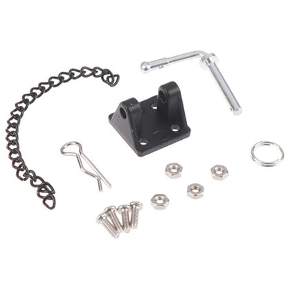RC Crawlers Components for 1/10 Metal Hitch Tow Shackles Trailer Hook Set with for Climbing Rope Chain Spare Parts RC Crawler Model Accessories