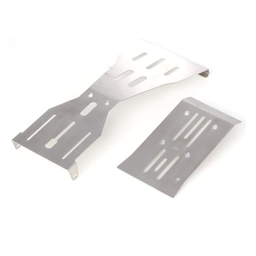 LCX Racing 1/10 RC Crawler Car Stainless Steel Chassis Guard Skid Plate Guard Armor for RC Truck Arrma Fury, Upgrades Parts Accessories