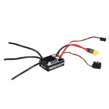 Skystars 50A 2-6S RC Crawler Waterproof Brushless ESC Power System BEC 5.20-7.5V Adjustable for 1/8 1/10 Scale RC Cars RC Crawler Compatible with SCX10 TRX-4 TRX-6