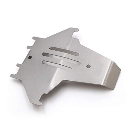 LCX Racing 1/10th RC Crawler Car Stainless Steel Chassis Armor Set, Skid Plate Protection & Axle Guard & Servo Protector for TRX4 TRX-4, Upgrades Parts Accessories