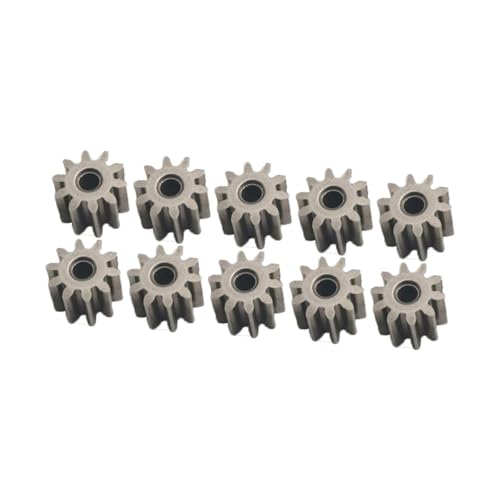 10Pcs RC Motor Pinion Gear Set, Metal 10T Replacement for 1/12 MN99S2 MN78 MN82 MN168 Crawler Truck Upgrade Parts